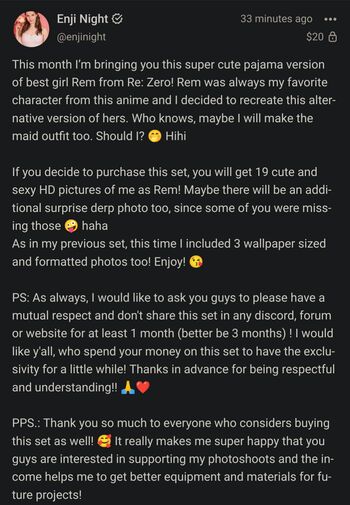 Enji night page leaked private photo uncensored HD quality