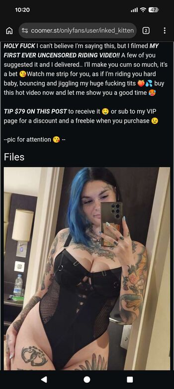 Inked kitten leaked private photo uncensored HD quality